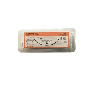 نخ و سوزن پلی گلایکولیک اسید سوپابن یک کبدی 63mm
